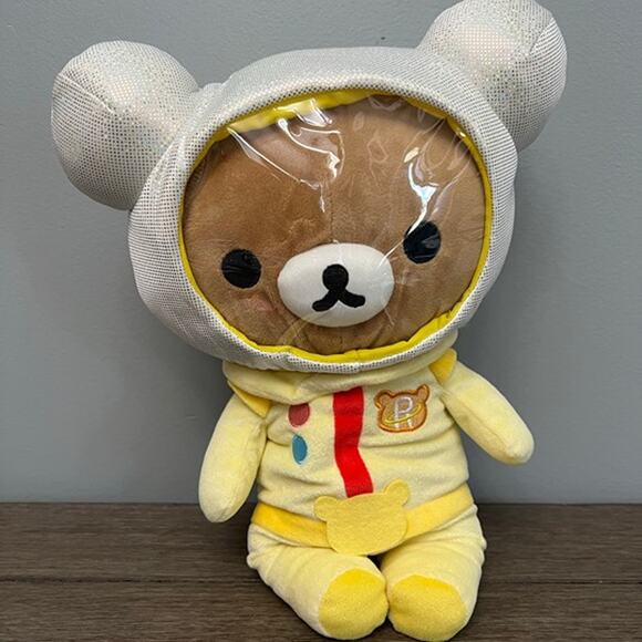 San-X Rilakkuma Astronaut in‎ Yellow Space Suit Plush - Picture 1 of 4